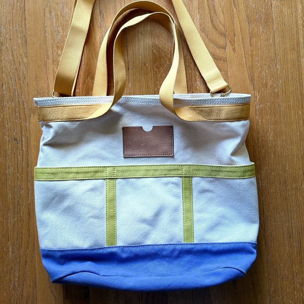 Madewell // Canvas Leather Camden Tote Bag
